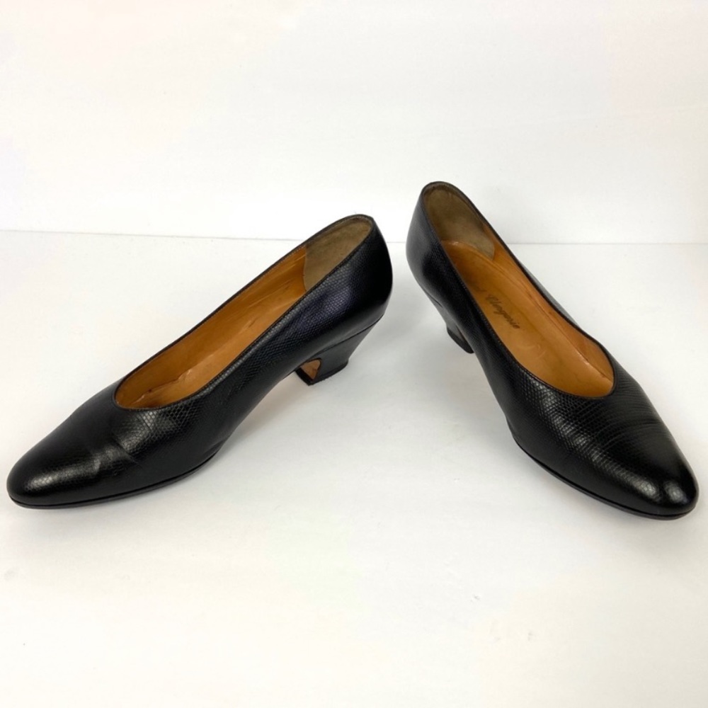 Robert Clergerie Paris Black Leather Pumps Size 9 - Picture 5 of 10